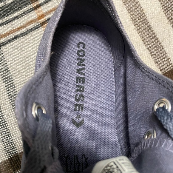 Converse All Star Low Top Gray with Gold Accents 8 - Picture 7 of 13